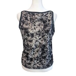 Columbia Titanium Ruched Tie-Dye Shelf Bra Athletic Top Medium